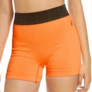 Free People Seamless Short Peach Horizon NWT Size M/L